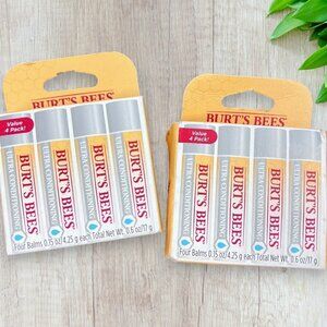 BURTS BEES Lot of 8 ULTRA Moisturizing Hydrating Lip Balm Conditioner Kokum Shea